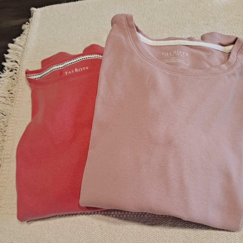 Talbot Tee's Salmon and Rose colors